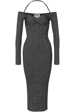 Moschino Vestido midi con hombros descubiertos