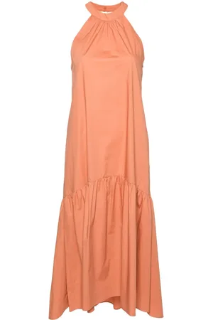 Twin-Set Vestido largo con cuello halter