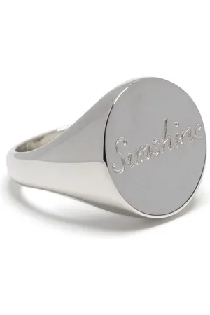 Bleue Burnham Anillo grabado en plata de ley