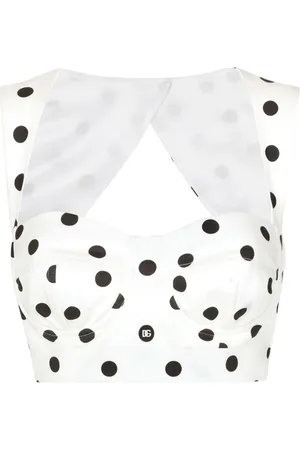 Dolce & Gabbana Top estilo corsé con lunares