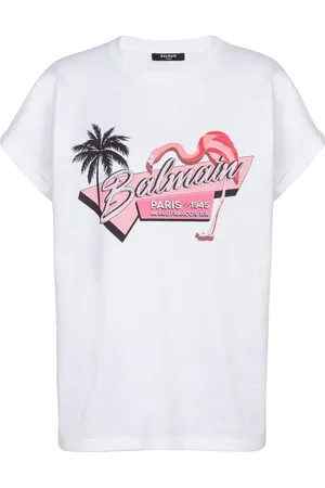 Balmain Camiseta con motivo Flamingo