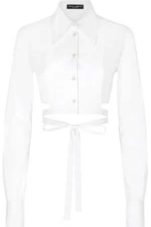 Dolce & Gabbana Camisa corta con diseño cruzado
