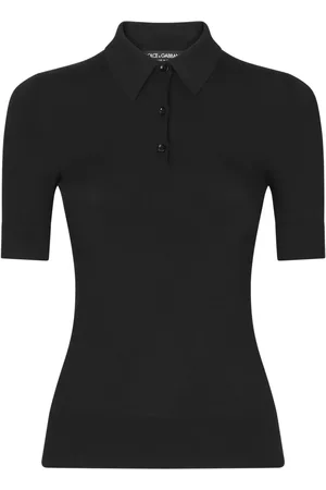 Dolce & Gabbana Polo de punto fino con manga corta