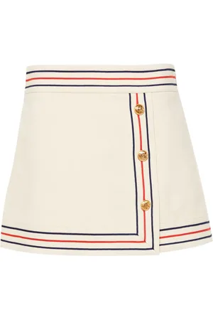 Gucci Minifalda con borde a rayas