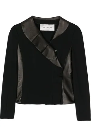 VALENTINO GARAVANI Chaqueta corta con ribete de volantes 2010