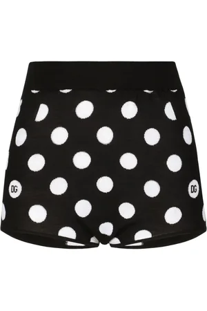 Dolce & Gabbana Shorts de talle alto con lunares