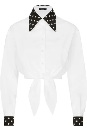 Dolce & Gabbana Camisa corta con lunares estampados