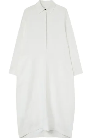 Jil Sander Vestido camisero de manga larga