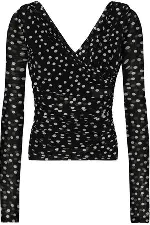 Dolce & Gabbana Top de tul con lunares