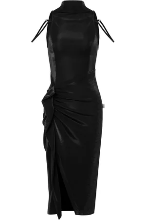 Moschino Vestido midi con cuello halter