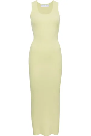 Proenza Schouler Vestido largo de canalé