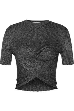 Moschino Top corto con diseño cruzado