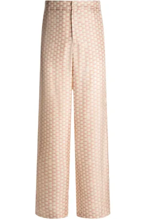 Bally Pantalones rectos con estampado geométrico
