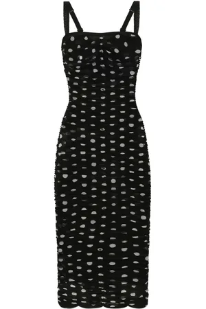 Dolce & Gabbana Vestido midi con motivo de lunares