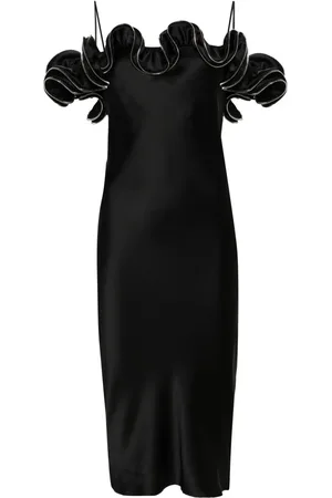 COPERNI Vestido con volantes y cremallera
