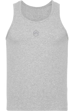 Marine Serre Top con bordado Crescent Moon