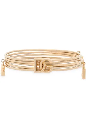Dolce & Gabbana Brazalete con charm del logo DG