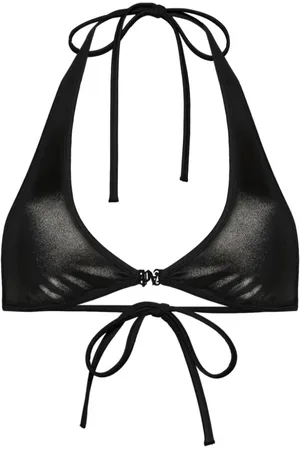 Palm Angels Top de bikini con monograma