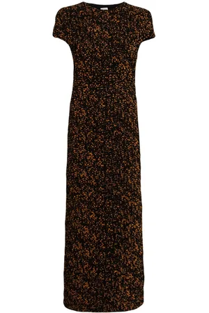 Totême Vestido largo con efecto de carey