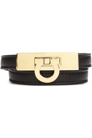 Salvatore Ferragamo Pulsera Gancini con doble vuelta