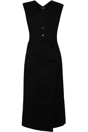 GOEN.J Vestido corto con panel de chaleco