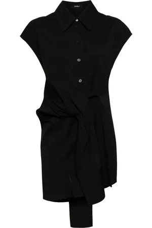 GOEN.J Vestido camisero con detalle de nudo