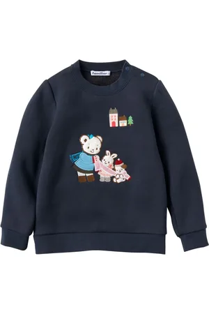 Familiar Sudadera con aplique de oso