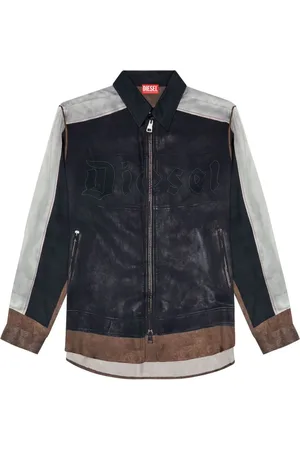Diesel Camisa con logo y cremallera