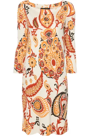 Gucci Vestido con estampado de cachemira