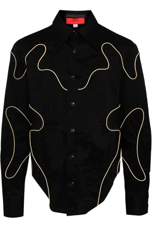 ECKHAUS LATTA Camisa Contour con cuello de pico