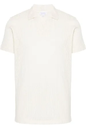 Sunspel Polo Linear con diseño de malla