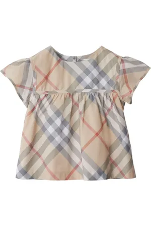 Burberry Blusa con peplum y motivo Nova Check