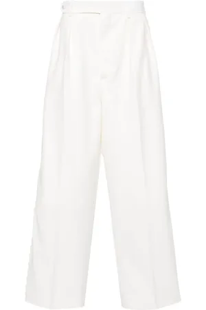 BODE Pantalones ajustados con ribete de encaje