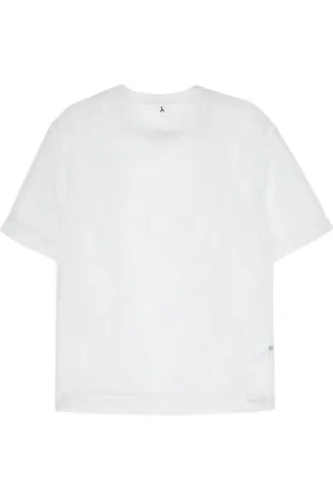 Patrizia Pepe Camiseta de organza translúcida