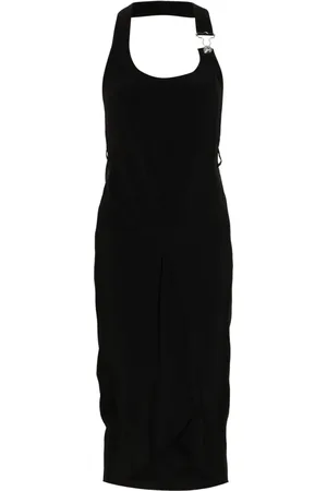 Moschino Vestido midi con cuello halter