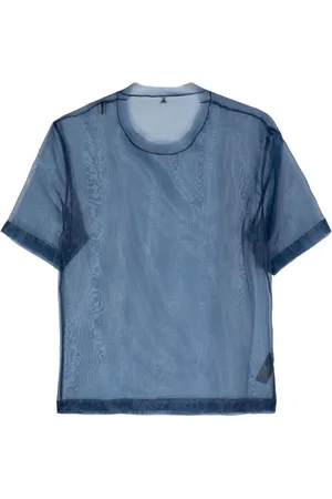 Patrizia Pepe Camiseta de organza translúcida