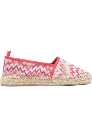 Missoni Alpargatas Elle con motivo en zigzag