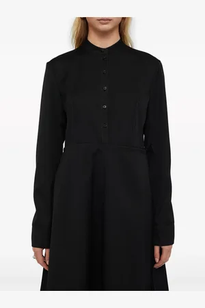 Jil Sander Vestido camisero con panel cruzado