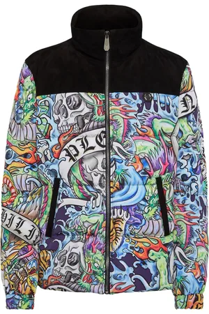 Philipp Plein Plumífero con tatuaje estampado