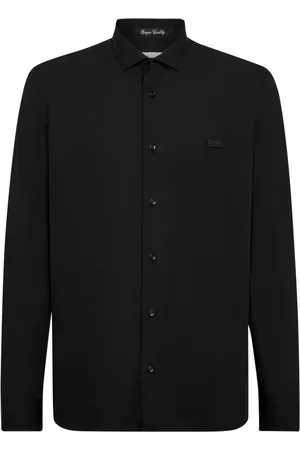 Philipp Plein Camisa con parche de calavera