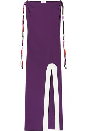 Puccini Vestido largo con ribetes Iride