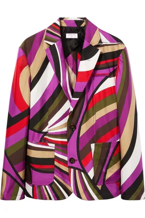 Puccini Blazer con estampado abstracto