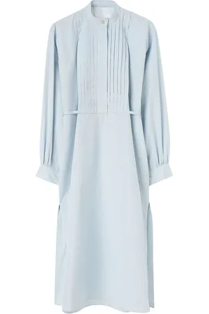 Jil Sander Vestido midi de manga larga