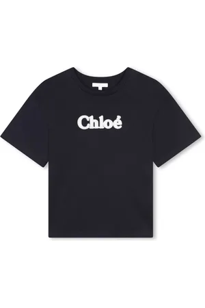 Chloé Camiseta de algodón con logo estampado