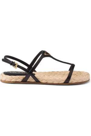Prada Sandalias con logo triangular esmaltado