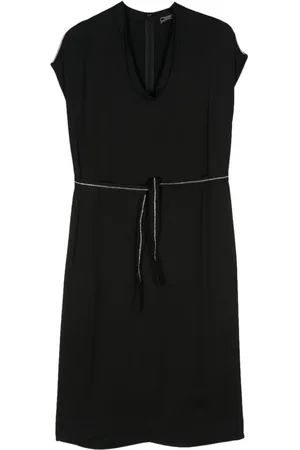 PESERICO SIGN Vestido midi con cadena de cuentas