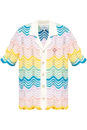 Casablanca Camisa Wave de ganchillo