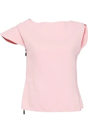 MATICEVSKI Camiseta asimétrica con cuello barco