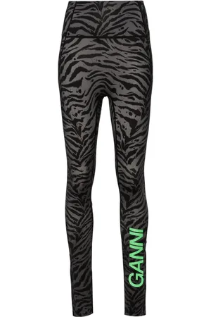 Ganni Leggins con motivo de cebra