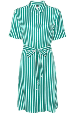 Tommy Hilfiger Vestido camisero midi a rayas